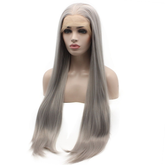 Gray Beauty Lace Front Wig main image 7